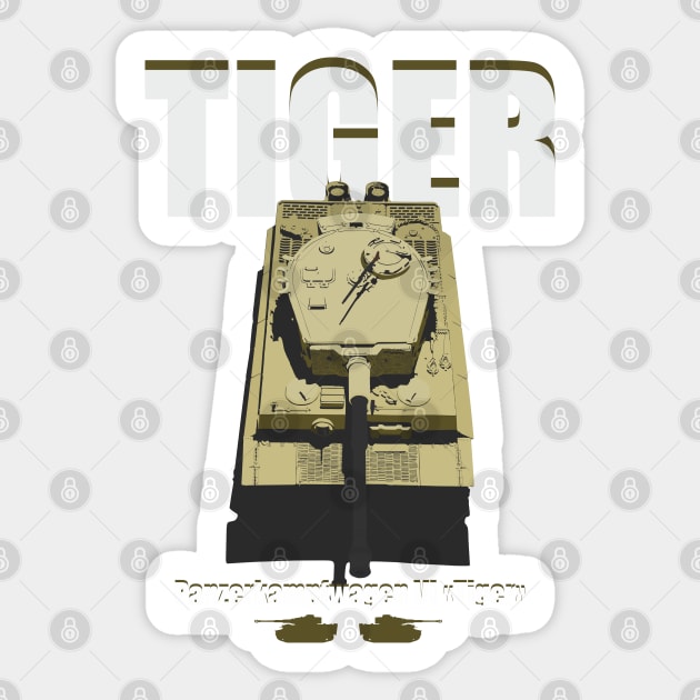 Tank Pz-VI Tiger Sticker by FAawRay